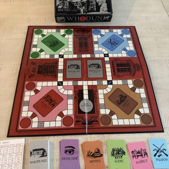 Vintage, rare 1985 Selchow & Righter Whodunit Mystery Detective Game - Picture 3 of 12